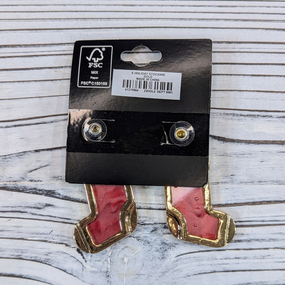 🆕 Torrid "Holiday Stocking" Earrings - Picture 4 of 7